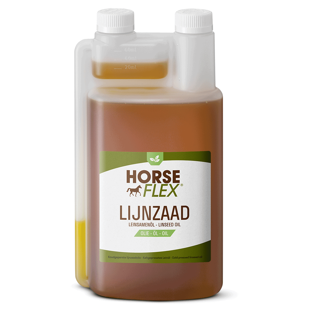 Lijnzaad olie voor paarden