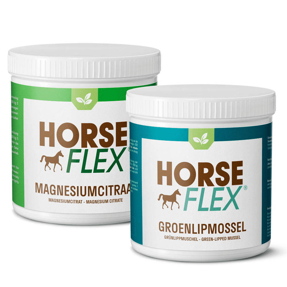 Stoffelijk overschot Supplement Betasten Magnesiumcitraat + Groenlipmossel - Horseflex - Combi Deal!